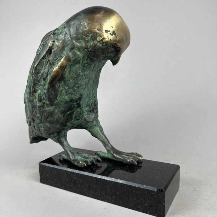 J. Zak (XX-XXI) - The owl - bronze, Antiek en Kunst, Kunst | Designobjecten