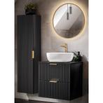 Badkamermeubel Polaris Uno Zwart 60CM (Badkamermeubels), Ophalen of Verzenden, Nieuw