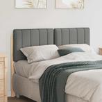 vidaXL Gestoffeerd hoofdbord Bruin en Licht Grijs 120 cm, Huis en Inrichting, Verzenden, Nieuw, Bruin, Hout