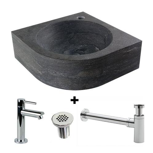 Fontein hardsteen Saniflex Rondo, Doe-het-zelf en Verbouw, Sanitair, Nieuw, Verzenden