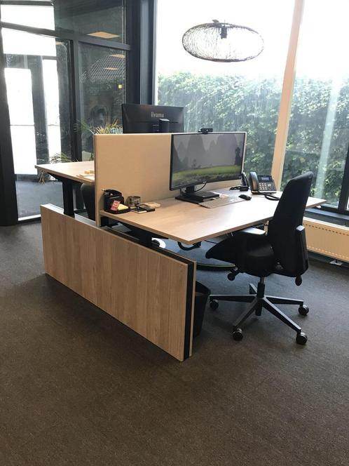 Gebruikte Duo-werkplek 160x80cm, Zakelijke goederen, Kantoor en Winkelinrichting | Kantoormeubilair en Inrichting, Verzenden