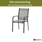 2 stuks Sieger Meran stapelstoel aluminium/textileen, Huis en Inrichting, Stoelen, Ophalen of Verzenden, Nieuw, Overige materialen
