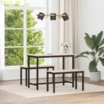 vidaXL Bank Naturel 80 x 35 x 45 cm Massief grenenhout, Verzenden, Nieuw, Hout