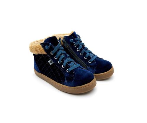 Hoge sneaker - Plushier - velvet - navy - maten: 24, 25, 26,, Kinderen en Baby's, Kinderkleding | Schoenen en Sokken, Nieuw, Verzenden