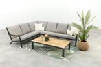 VDG Santos/Mindo loungeset - loungebank - antraciet 2-delig, Verzenden, Nieuw, Hout, Loungeset