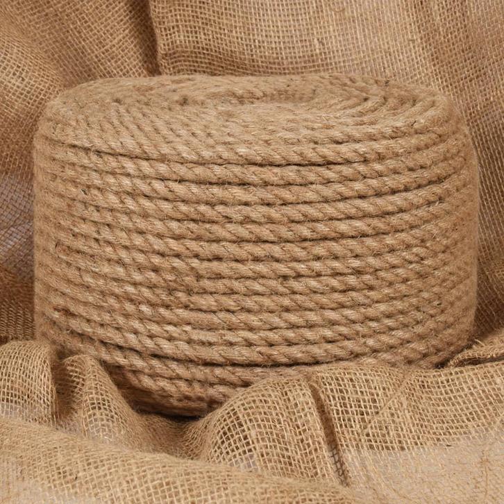 vidaXL Touw 12 mm 250 m 100% jute, Doe-het-zelf en Verbouw, IJzerwaren en Bevestigingsmiddelen, Nieuw, Verzenden