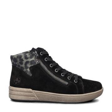 Rieker veterboots voor dames in het Zwart beschikbaar voor biedingen