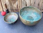 Set 2 antieke Thadobati en Manipuri Klankschalen - Nepal -