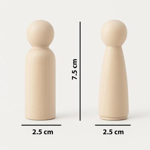 Houten man figuurtje (voor knutselwerk, 7.5 cm hoog), Doe-het-zelf en Verbouw, Gereedschap | Handgereedschap, Nieuw, Ophalen of Verzenden