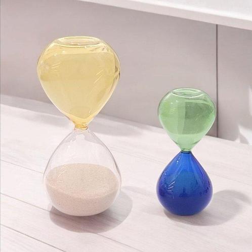 Zandloper (2) - Glas - 2020+, Antiek en Kunst, Antiek | Glas en Kristal