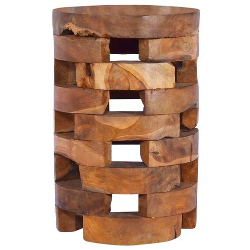 vidaXL Nachtkastje 30x30x45 cm massief teakhout, Huis en Inrichting, Slaapkamer | Nachtkastjes, Nieuw, Minder dan 45 cm, Hout