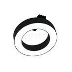 Delta Light Super-Oh! Pivot Plafondlamp LED, zwart - ø¸25, Huis en Inrichting, Verzenden, Nieuw