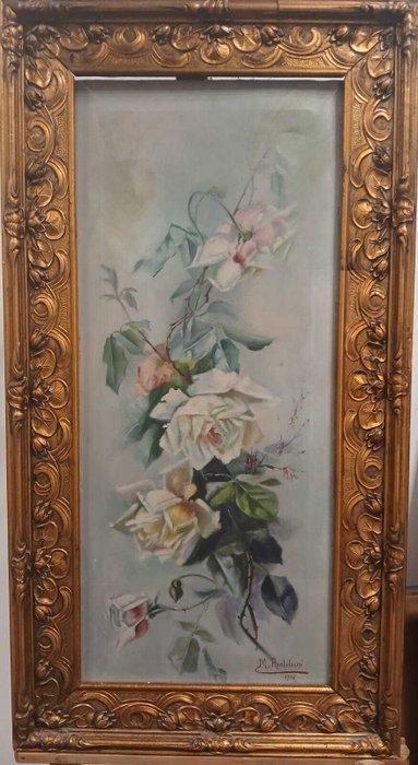 European school (XIX-XX), signed M. Pantaleoni - NO RESERVE, Antiek en Kunst, Kunst | Schilderijen | Klassiek