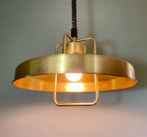 Hangende plafondlamp - Messing, Antiek en Kunst, Antiek | Lampen