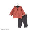 2 delig baby pakje - steenrood - maat: 62 - Blue Seven, Verzenden, Nieuw, Blue Seven