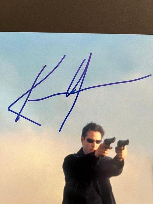 The Matrix Reloaded - Keanu Reeves (Neo) - Signed in Person, Verzamelen, Film en Tv