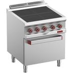 Elektrisch fornuis 4 verlaagde platen, op convectie oven gn, Verzenden, Nieuw in verpakking