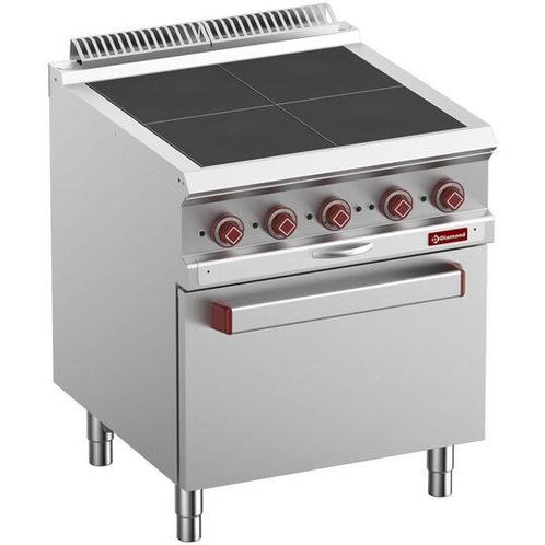 Elektrisch fornuis 4 verlaagde platen, op convectie oven gn, Zakelijke goederen, Horeca | Keukenapparatuur, Nieuw in verpakking
