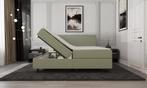 Mörgenn Opberg Boxspring Groen - 140x200 cm, Verzenden, Nieuw, Groen, Modern