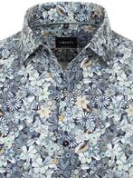 Gebloemd Venti Overhemd Kent Boord Modern Fit 144274900-100, Verzenden, Nieuw, Blauw