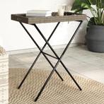 vidaXL Dienbladtafel inklapbaar 65x40x75 cm poly rattan, Verzenden, Nieuw