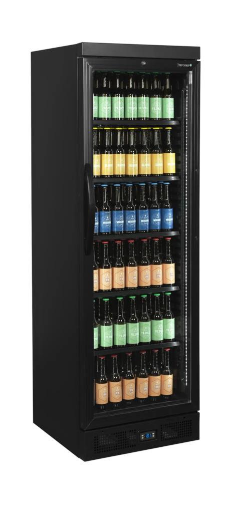 TEFCOLD CEV435 BLACK – Zwarte Flessenkoeler 358L, Zakelijke goederen, Horeca | Keukenapparatuur, Koelen en Vriezen
