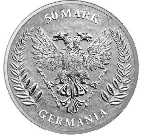 Polen. 2022 10 oz 50 Mark Germania Silver Coin BU (In, Postzegels en Munten, Edelmetalen en Baren