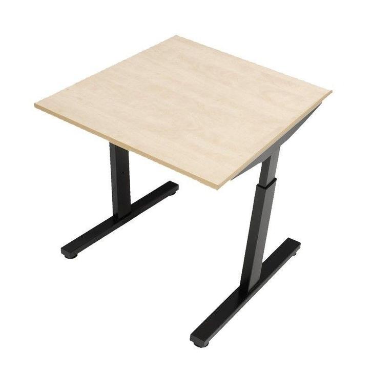 Recht T-poot bureau, 80 x 80 cm, Zakelijke goederen, Kantoor en Winkelinrichting | Kantoormeubilair en Inrichting, Ophalen of Verzenden
