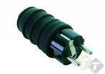 Stekker Rubber + RA, Zwart, 220 Volt, 16 Ampere, Ophalen of Verzenden, Nieuw, Universele onderdelen
