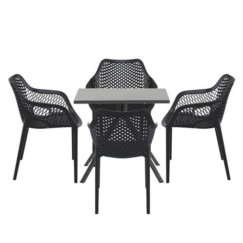 Garden Impressions Air XL tuinset 5-delig zwart - Rimini, Tuin en Terras, Tuinsets en Loungesets, Verzenden