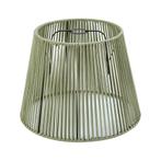 Buiten lampenkap met groen touw IP54 40/28/30, Japandi, 25 tot 50 cm, Rond, Nieuw