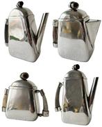 De Campos De Quevedo - Koffieservies (4) - Tin, Verzilverd,