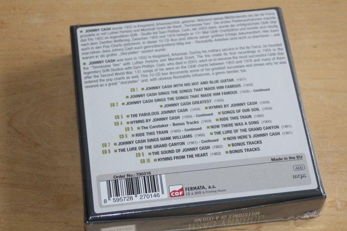 Johnny Cash - 10xCD Collection - Milestones of a Legend - CD, Cd's en Dvd's, Vinyl Singles