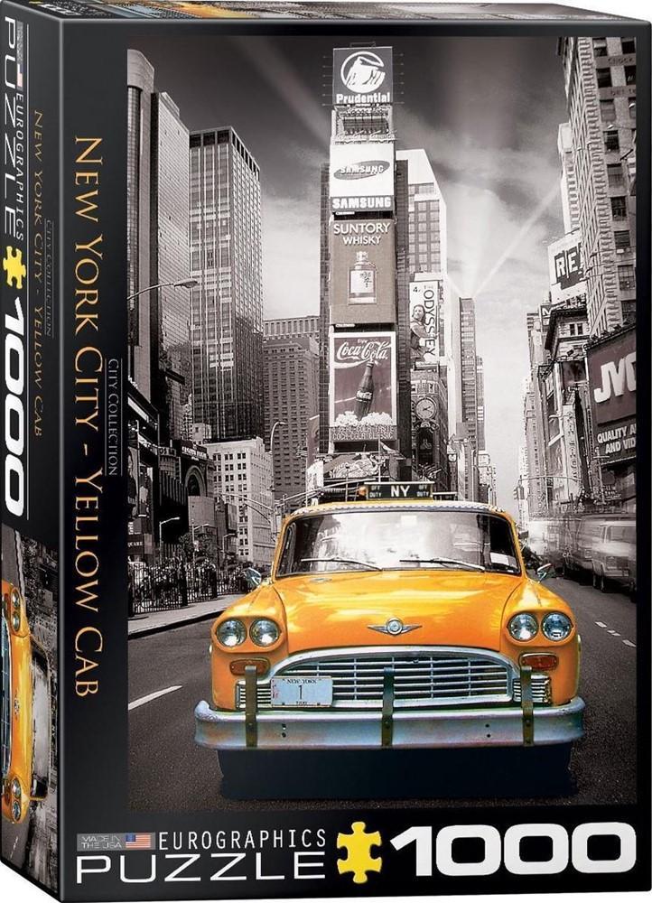 New York City - Yellow Cab Puzzel (1000 stukjes) |, Hobby en Vrije tijd, Denksport en Puzzels, Nieuw, Verzenden