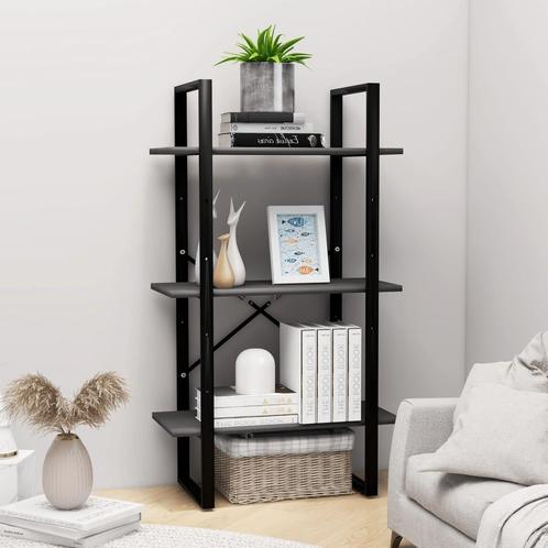 vidaXL Opbergrek 60x30x105 cm bewerkt hout grijs, Huis en Inrichting, Kasten | Boekenkasten, 25 tot 50 cm, Nieuw, Overige houtsoorten