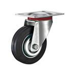 Tarsus Zwenkwiel - Ø 125 mm - Stalen Velg - Massieve Rubb.., Doe-het-zelf en Verbouw, Zwenkwielen, Ophalen of Verzenden, Nieuw