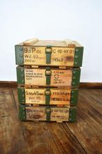 Doos (4) - Hout, Staal, Opbergdozen