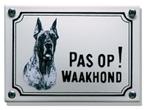 Waakhond bord Deense Dog