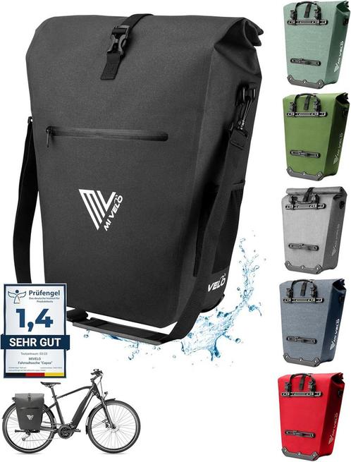 Tweedekans | MIVELO Fietstas - Waterdicht - 25L - Met, Sieraden, Tassen en Uiterlijk, Tassen | Schoudertassen, Zo goed als nieuw