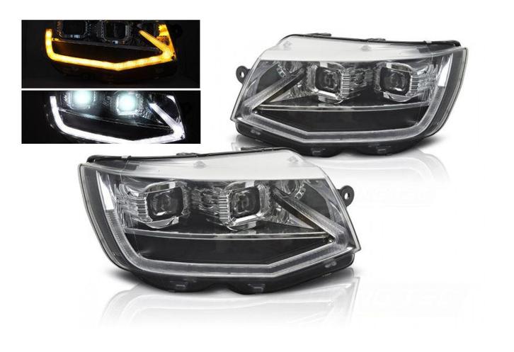 FULL LED koplampen Chrome knipperlicht, Auto-onderdelen, Verlichting, Nieuw, Volkswagen, Verzenden