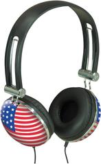 Hoofdtelefoon Amerikaanse vlag, Muziek en Instrumenten, Nieuw, Verzenden