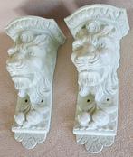 Wandtafel (2) - Consoles - Composiet, Resin - Leeuwenkoppen