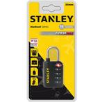 Stanley 4 Cijfer Hangslot Zwart – 30mm beugel - S742-057, Doe-het-zelf en Verbouw, Hang- en Sluitwerk, Verzenden, Nieuw