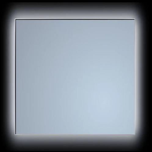 Spiegel Sanicare Q-Mirrors 90x70 cm Vierkant Met Rondom LED, Doe-het-zelf en Verbouw, Sanitair, Bad, Nieuw, Chroom, Ophalen of Verzenden