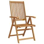 vidaXL Tuinstoelen inklapbaar 4 st massief acaciahout, Tuin en Terras, Tuinstoelen, Verzenden, Nieuw, Hout