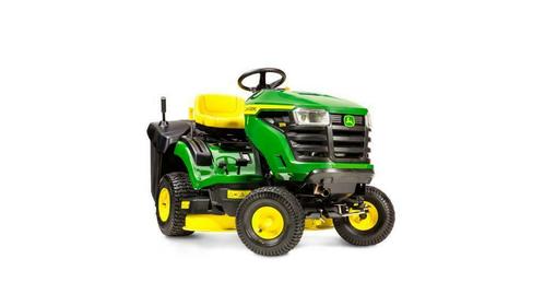 John Deere X117R nieuw model met groen maaidek!, Tuin en Terras, Zitmaaiers, Nieuw, Elektrische starter, Opvangbak, 90 tot 120 cm