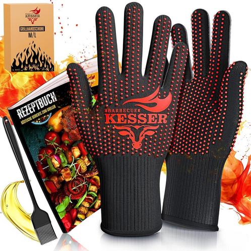 KESSER® XXL Barbecuehandschoenen - Ovenwanten - tot 500 grad, Witgoed en Apparatuur, Eierkokers, Nieuw, Verzenden