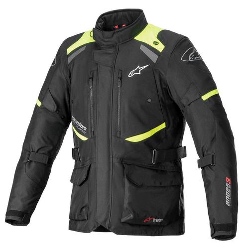 Alpinestars Andes V3 Drystar Jas Zwart Fluo Geel, Motoren, Kleding | Motorkleding, Heren, Nieuw met kaartje, Jas | textiel, Verzenden