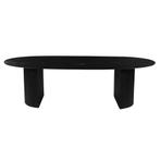 Mangohouten Eettafel Maeve 260x120 cm zwart, Huis en Inrichting, Tafels | Eettafels, Verzenden, Nieuw, Industriële meubels, Overige vormen