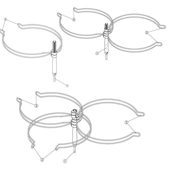 Pannenhouderset 1 Branders, Watersport en Boten, Bootonderdelen, Nieuw, Zeilboot of Motorboot, Ophalen of Verzenden